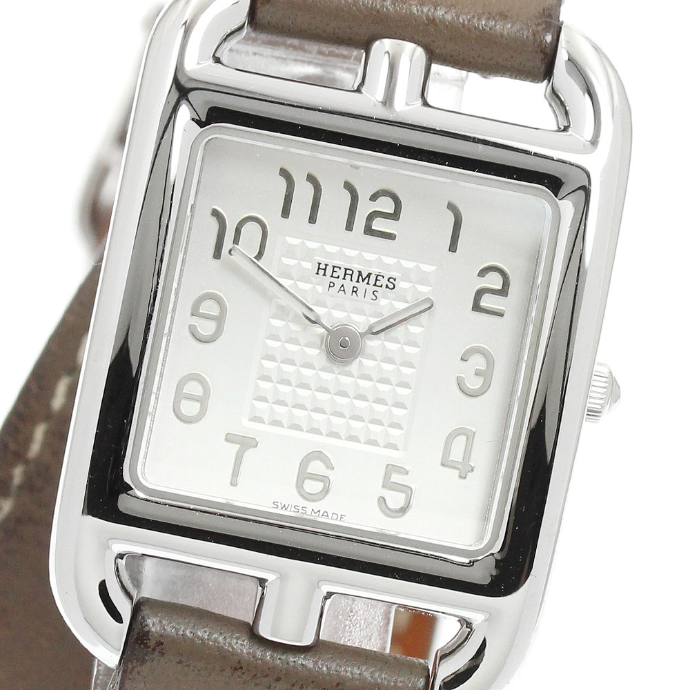 エルメス HERMES CC1.210 ケープコッド ドゥブルトゥール 石英 レディース _960173【中古】