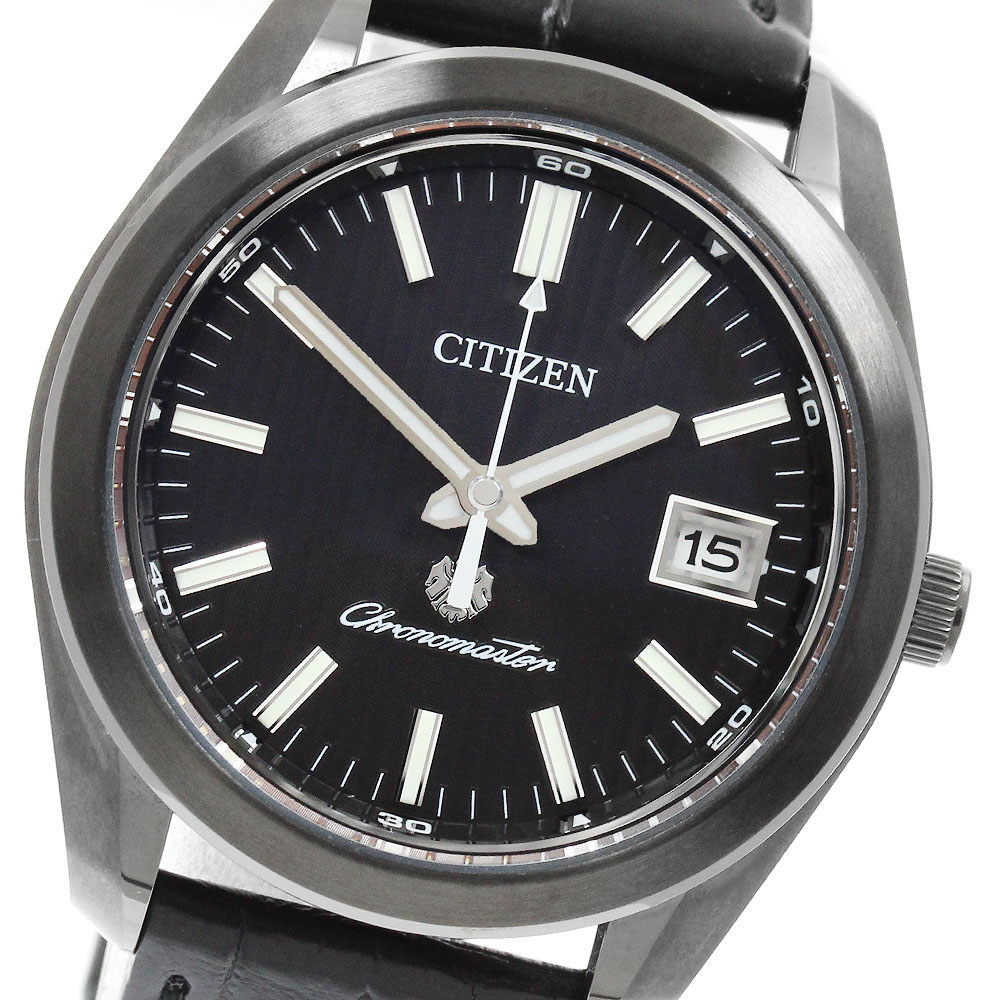 シチズン CITIZEN AQ4054-01E/A060-T025854 ザ・シチズン 黒いこと鷲 300本押さえる デイト ソーラー メンズ 極美品 箱・お墨付き付_960335【中古】