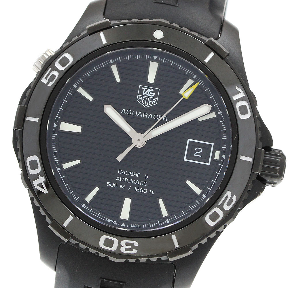 タグホイヤー TAG HEUER WAK2180.FT6027 アクアレーサー キャリバー5 自動小銃一巻き メンズ 御墨付き付き添い人_960529【中古】