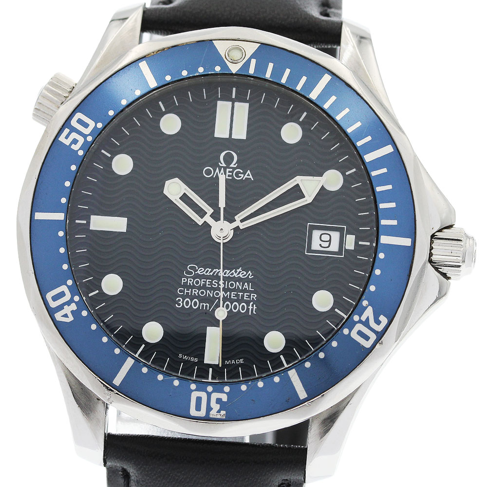 ゼロ OMEGA 2531.80 シーマスター300 デイト 自動小銃一巻き メンズ _951603【中古】