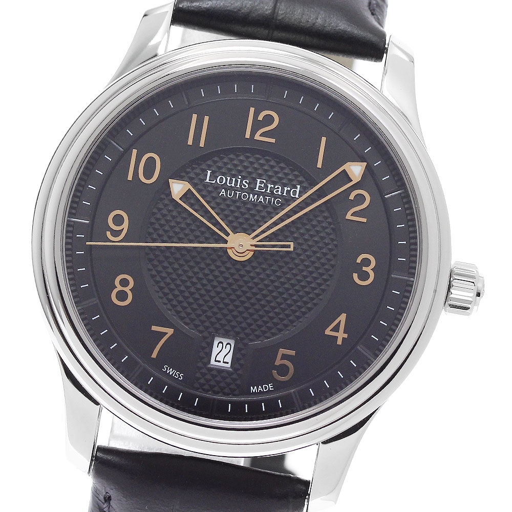ルイ・エラール Louis Erard 69267AA02 ヘリテージ デイト 自動小銃一巻き メンズ 美品 _957254【中古】