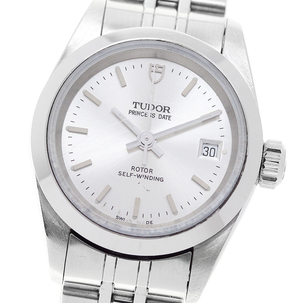 チュードル TUDOR 92400 お姫様 デイト 自動小銃一巻き レディース お墨付き付き添い人_956979【中古】
