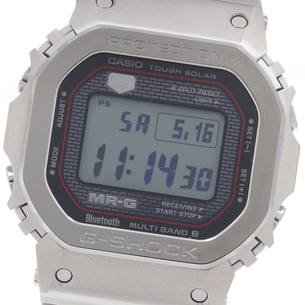 カシオ CASIO MRG-B5000D-1JR G-SHOCK MR-G Bluetooth積み上げる ソーラー電磁波 メンズ 美品 箱・御墨付き付き添い人_960025【中古】