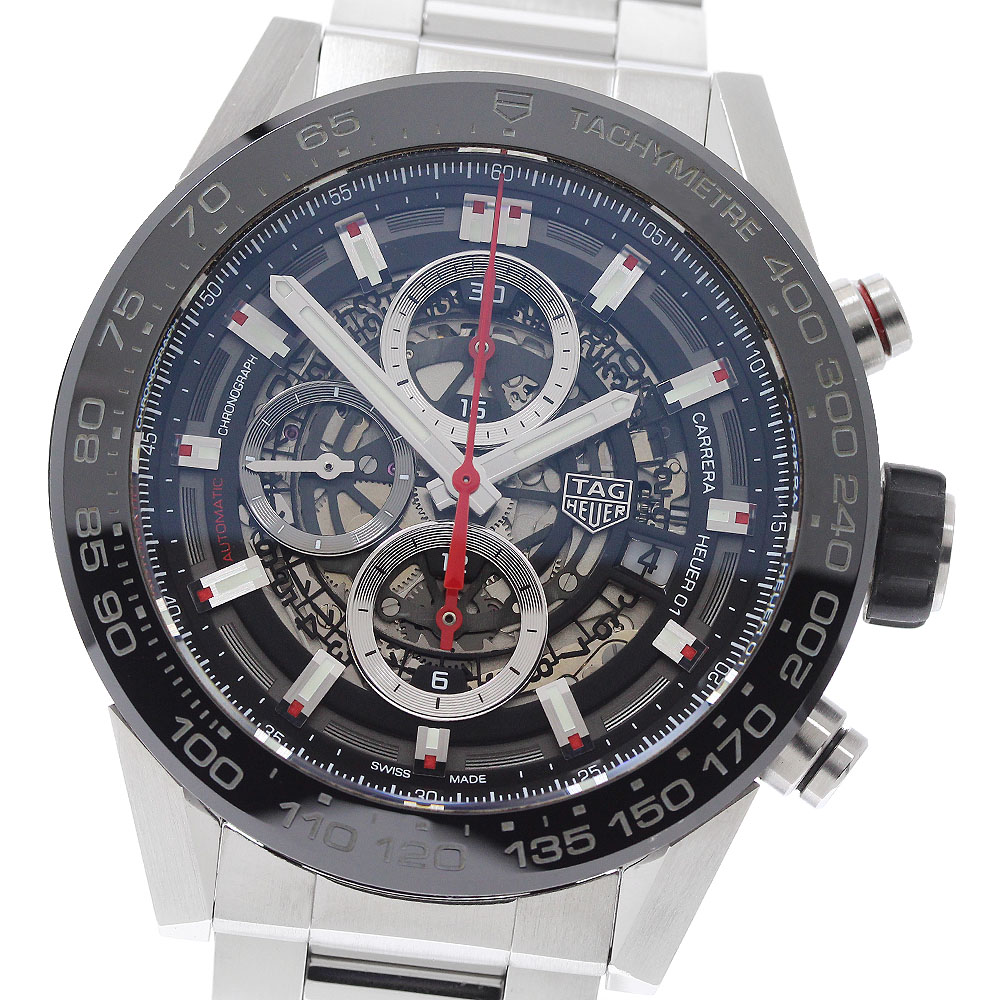 タグホイヤー TAG HEUER CAR2A1W-0 カレラ デイト クロノグラフ 自動小銃一巻き メンズ 良品 御墨付き付き添い人_944437【中古】
