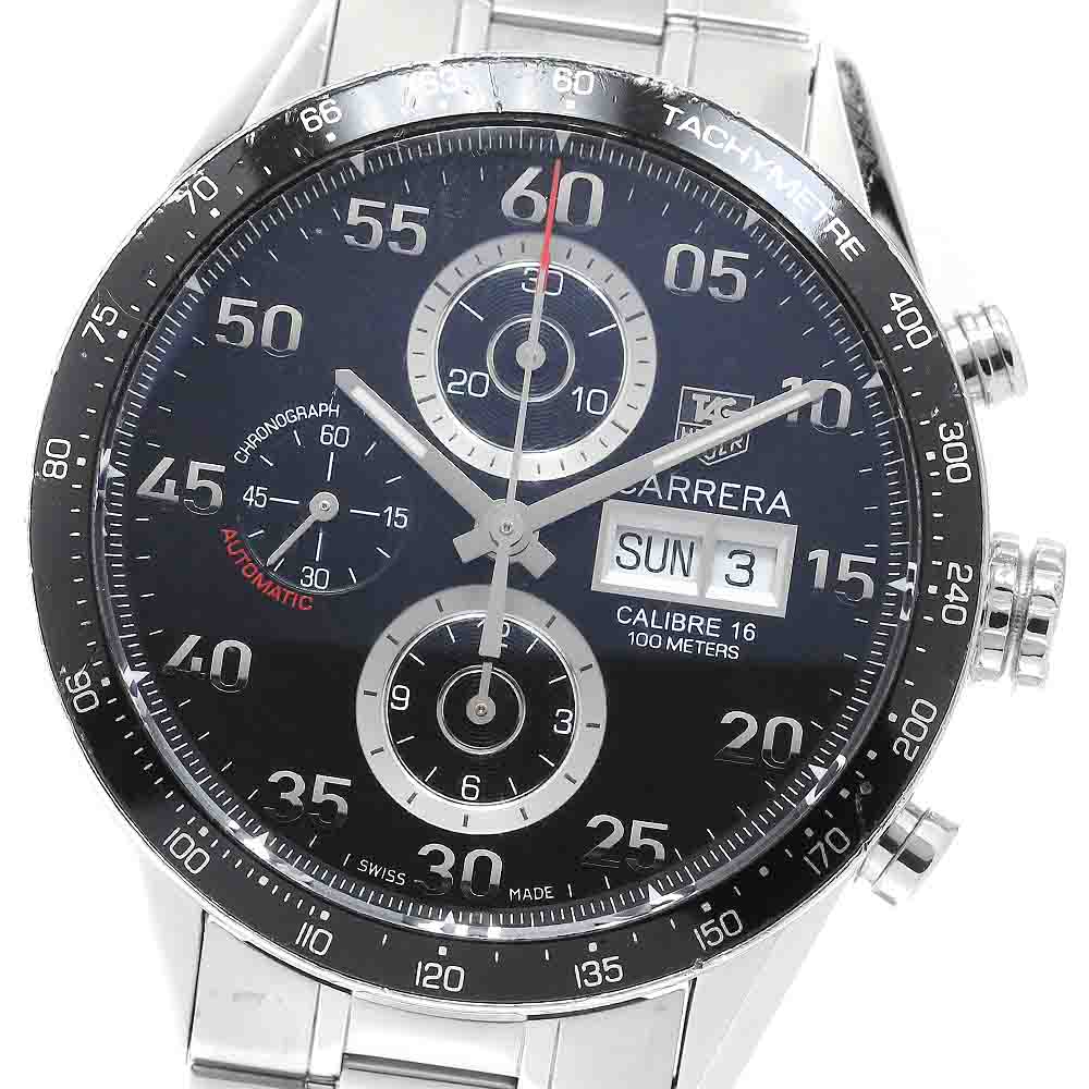 訳あり タグホイヤー TAG HEUER CV2A10 カレラ タキ米突 クロノグラフ デイデイト 自動小銃一巻き メンズ _950787【中古】