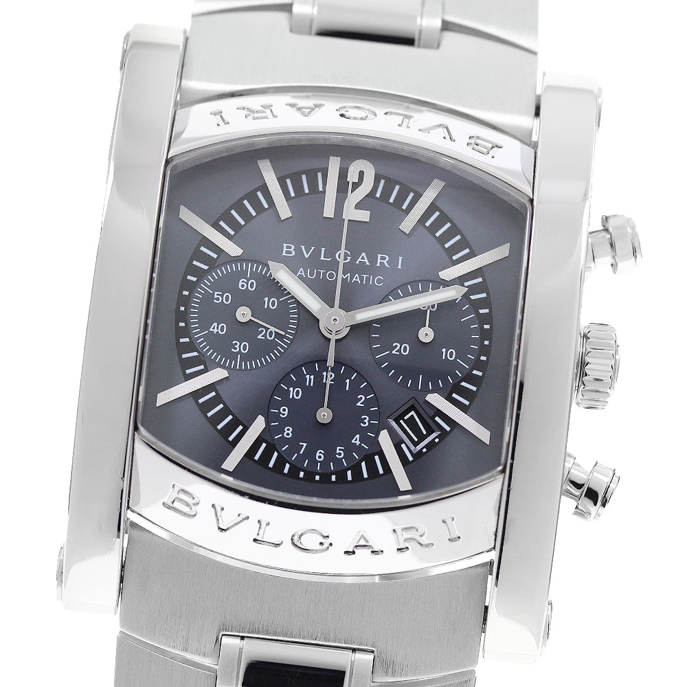 ブルガリ BVLGARI AA44SCH アショーマ クロノグラフ デイト 自動巻き メンズ 箱・保証書付き_955042【中古】|CLOSER