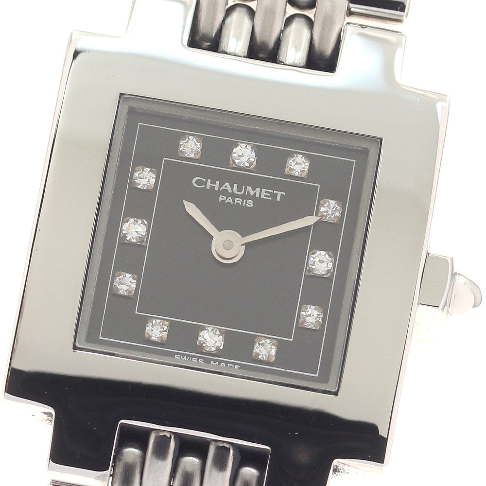 ショーメ Chaumet スチール写真 ドゥ ショーメ 12P金剛石 石英 レディース 良品 _955419【中古】