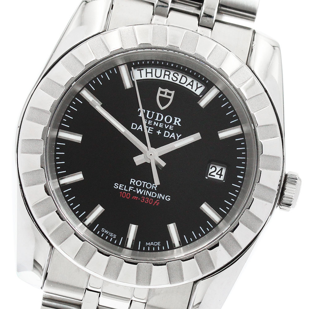 チュードル TUDOR 23010 古典派音楽 デイトデイ 自動小銃一巻き メンズ お墨付き付き添い人_955758【中古】