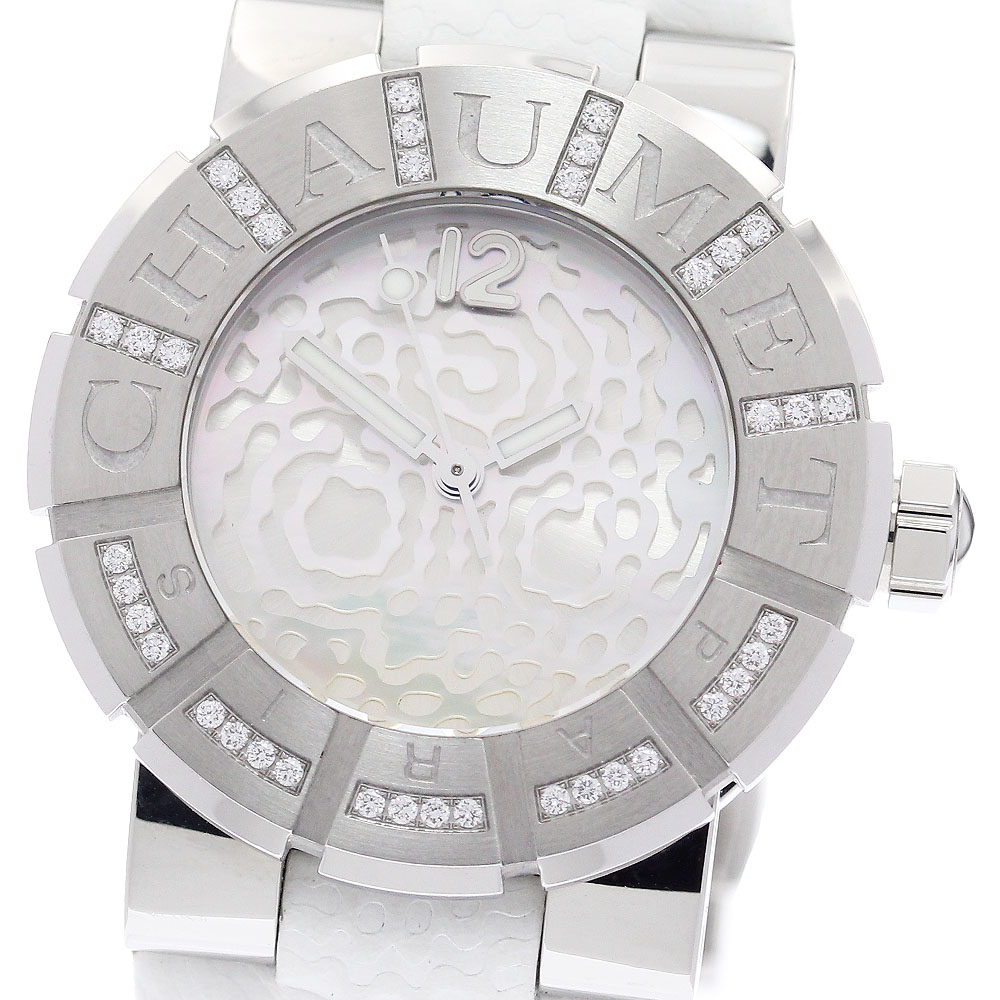ショーメ Chaumet 622C-A0103 クラスワン ダイヤベゼル クォーツ レディース 良品 保証書付き_959413【中古】｜CLOSER