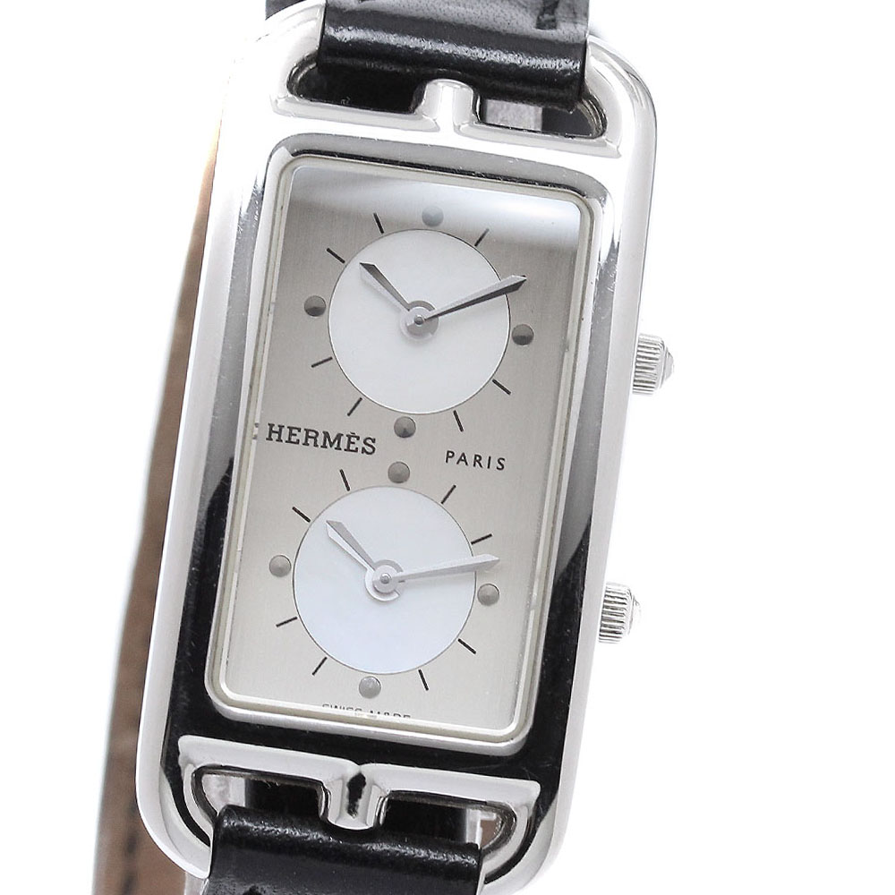 エルメス HERMES CC3-210 ケープコッド ドゥゾーン ドゥブルトゥール 石英 レディース 内箱・御墨付き付き添い人_922866【中古】