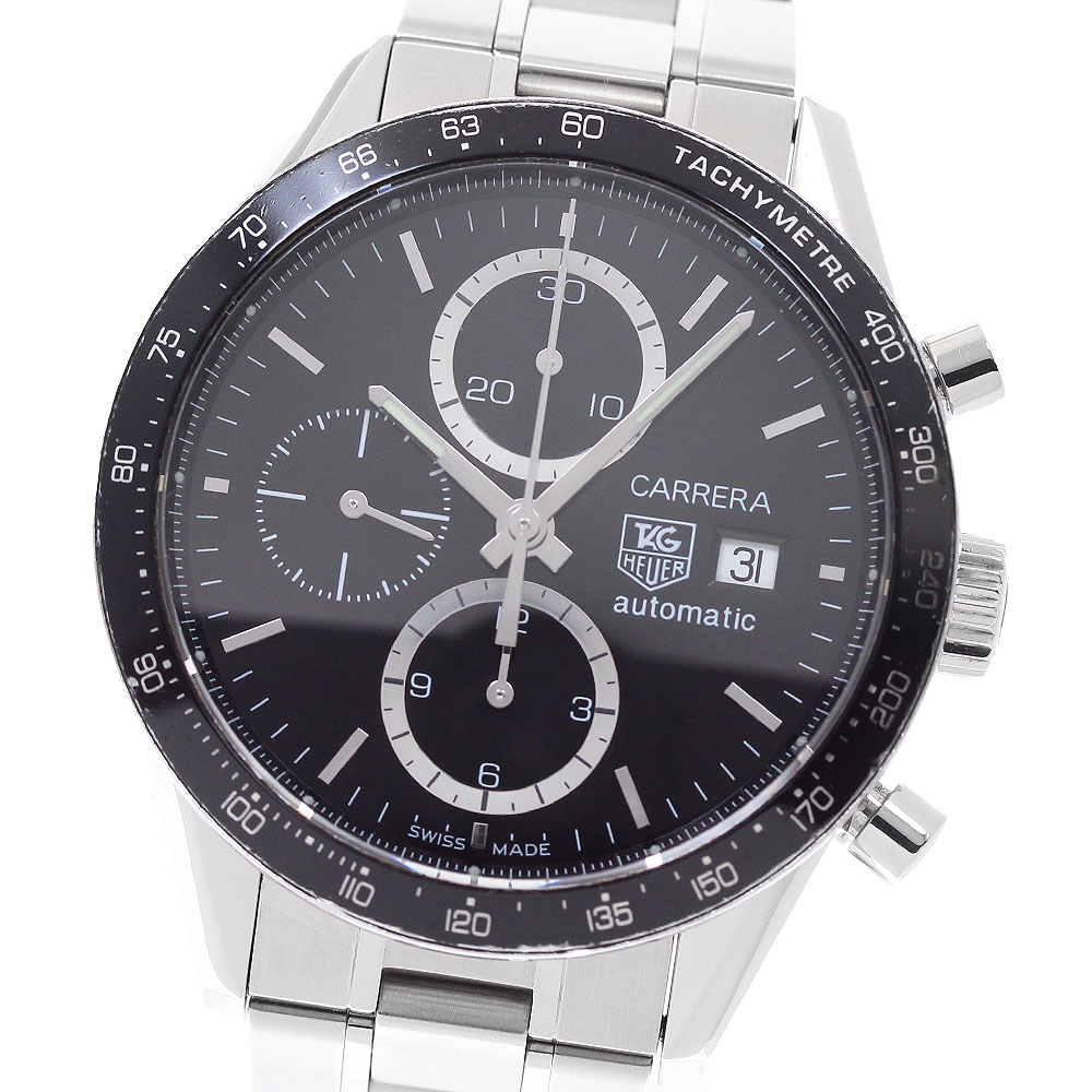タグホイヤー TAG HEUER CV2010-2 カレラ クロノグラフ 自動小銃一巻き メンズ _945221【中古】