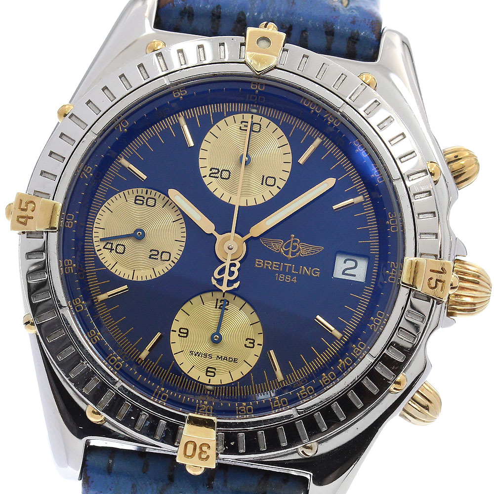 ブライト輪っか BREITLING B13048 クロノマット クロノグラフ デイト 自動小銃一巻き メンズ 御墨付き付き添い人_959540【中古】