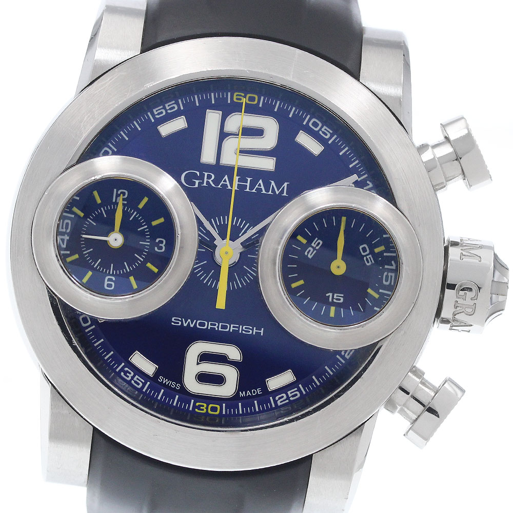 グラハム GRAHAM 25WBS.U04R ソードフィッシュ クロノグラフ 自動小銃一巻き メンズ _960506【中古】