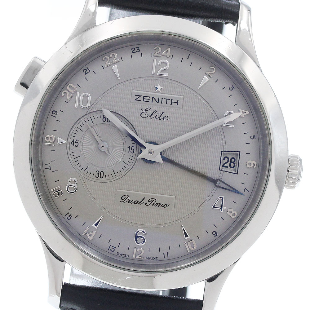 ゼニス ZENITH 03.1125.682 ポートロワイヤル エリート デュアル一時停止 自動小銃一巻き メンズ _961084【中古】
