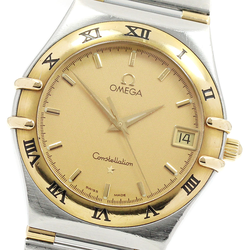 ゼロ OMEGA 1312.10 コンステレーション デイト ハーフバ?ー 石英 メンズ 御墨付き付き添い人_913429【中古】