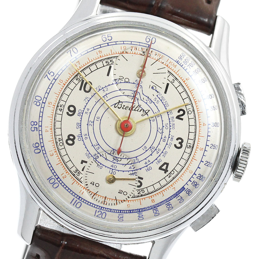 ブライト輪っか BREITLING クロノグラフ キロカロリー.170 手一巻き メンズ _954694【中古】