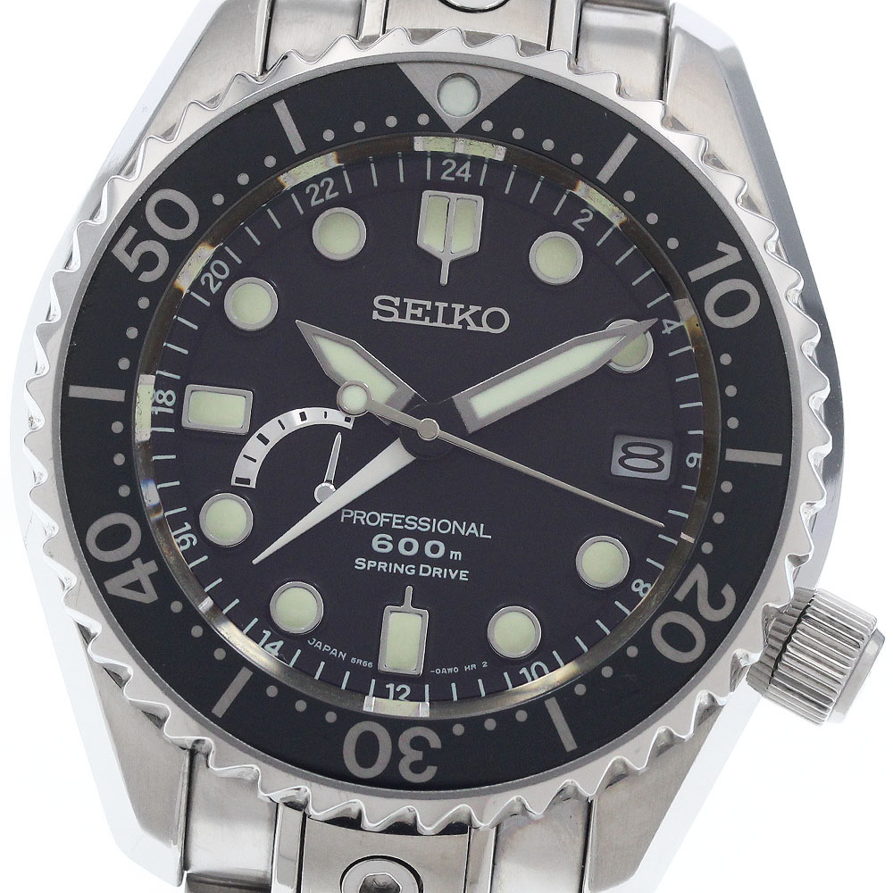 訳あり セイコー SEIKO 5R66-0BC0/SBDB011 プロスペックス マリーンマスター 専門的600 春月運転 お墨付き付_958235【中古】