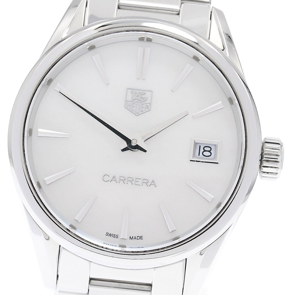 タグホイヤー TAG HEUER WAR1311.BA0778 カレラ デイト 外殻文字記号盤 石英 レディース 箱・御墨付き付き添い人_956570【中古】
