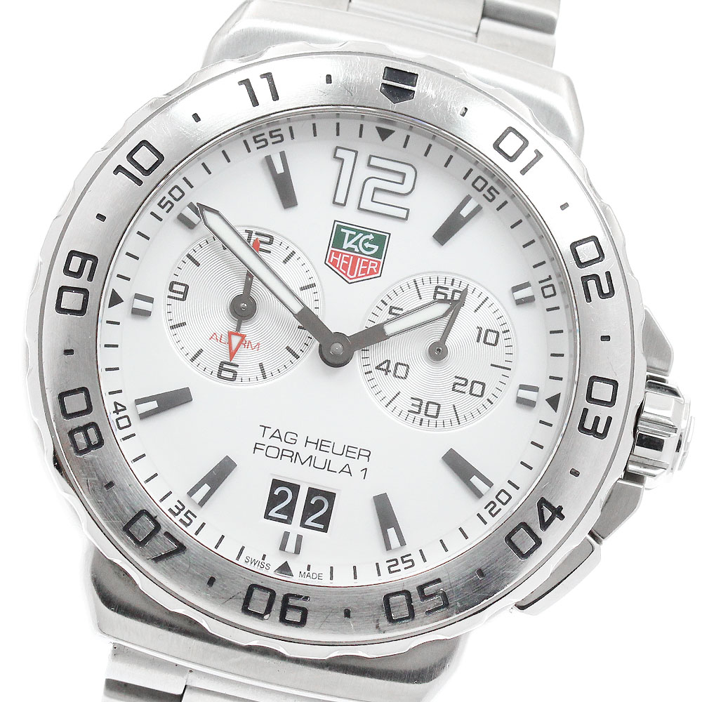 タグホイヤー TAG HEUER WAU111B フォーミュラー１ 目覚まし時計 デイト 石英 メンズ _957731【中古】