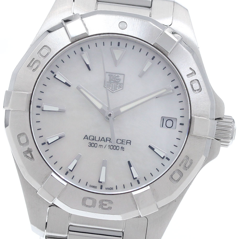 タグホイヤー TAG HEUER WAY1312 アクアレーサー デイト 石英 レディース お墨付き付き添い人_955175【中古】
