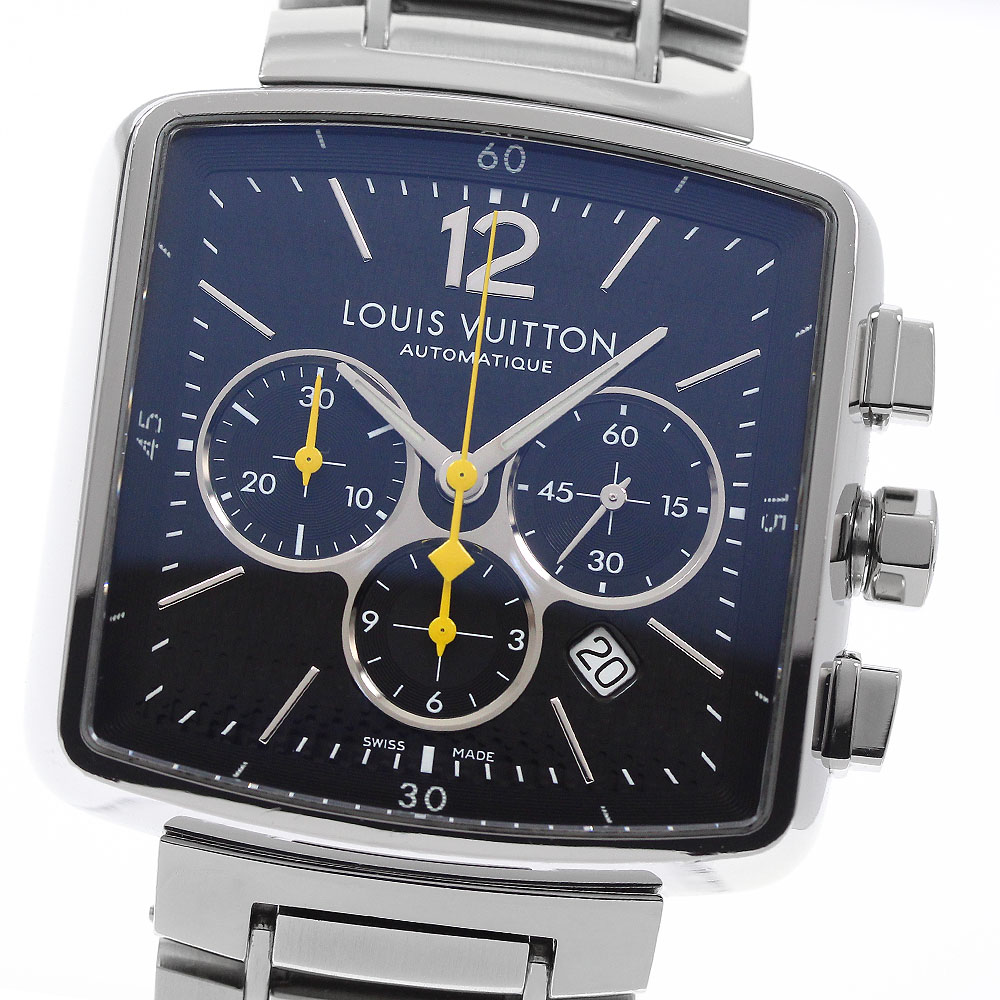 ルイ・ヴィトン LOUIS VUITTON Q212G 手っとり早い クロノグラフ 自動小銃一巻き メンズ _956935【中古】