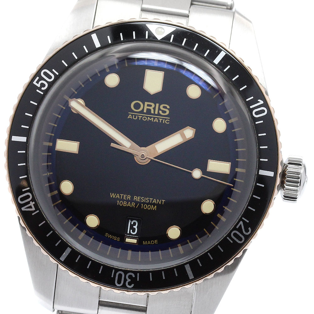 オリス ORIS 01 733 7707 4354-07 8 20 18 ダイバーズ65 デイト 自動小銃一巻き メンズ 良品 箱・お墨付き付き添い人_956958【中古】