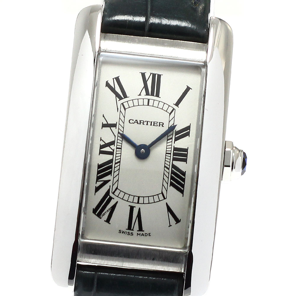 カルティエ CARTIER WSTA0016 貯蔵タンクアメリカンSM 石英 レディース 良品 _960413【中古】