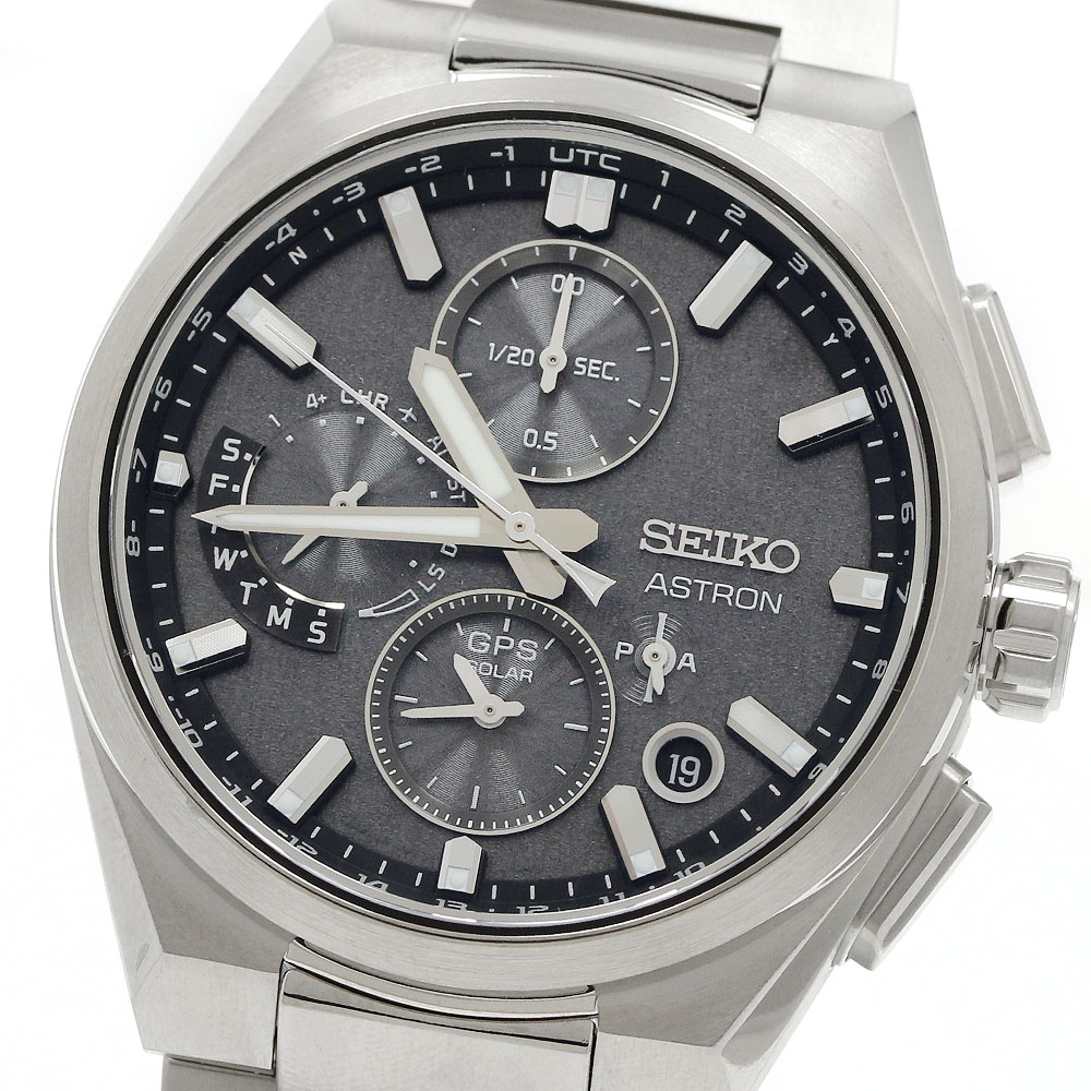 セイコー SEIKO SBXC163/5X83-0AE0-1 アストロン 中核グループ販売店専用ひな形 GPS ソーラー電磁波 メンズ 良品 _961150【中古】