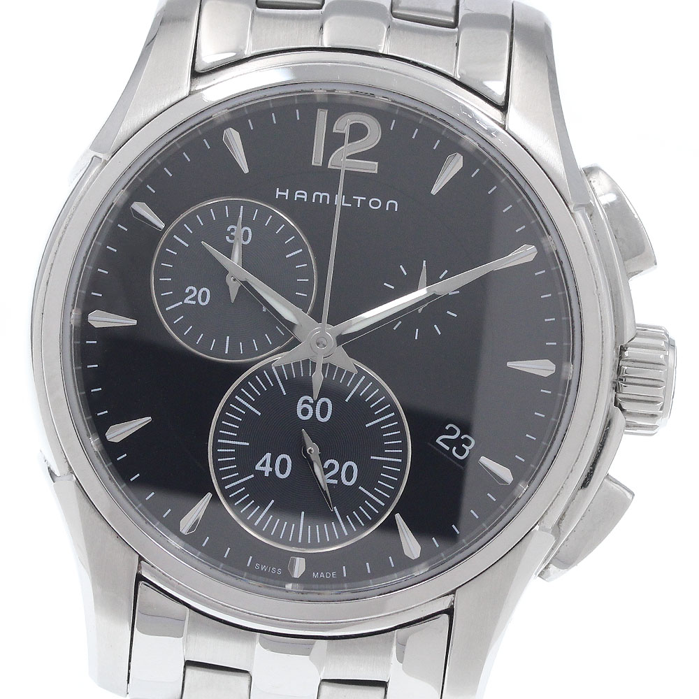 ハミルトン HAMILTON H326121 ズージャーお師匠さん クロノグラフ 石英 メンズ 箱付き添い人_959399【中古】