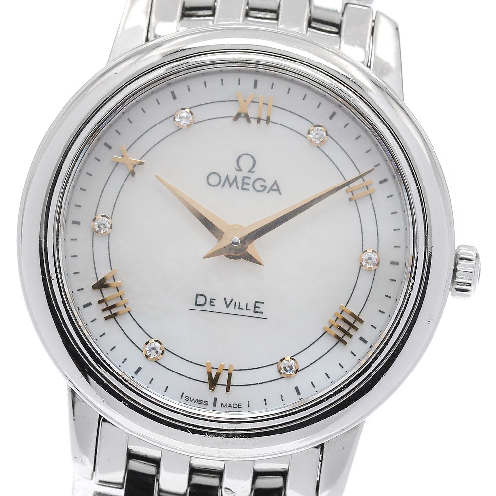 オメガ OMEGA 424.10.27.60.55.001 デビル プレステージ 6Pダイヤ クォーツ レディース _960257【中古】｜CLOSER