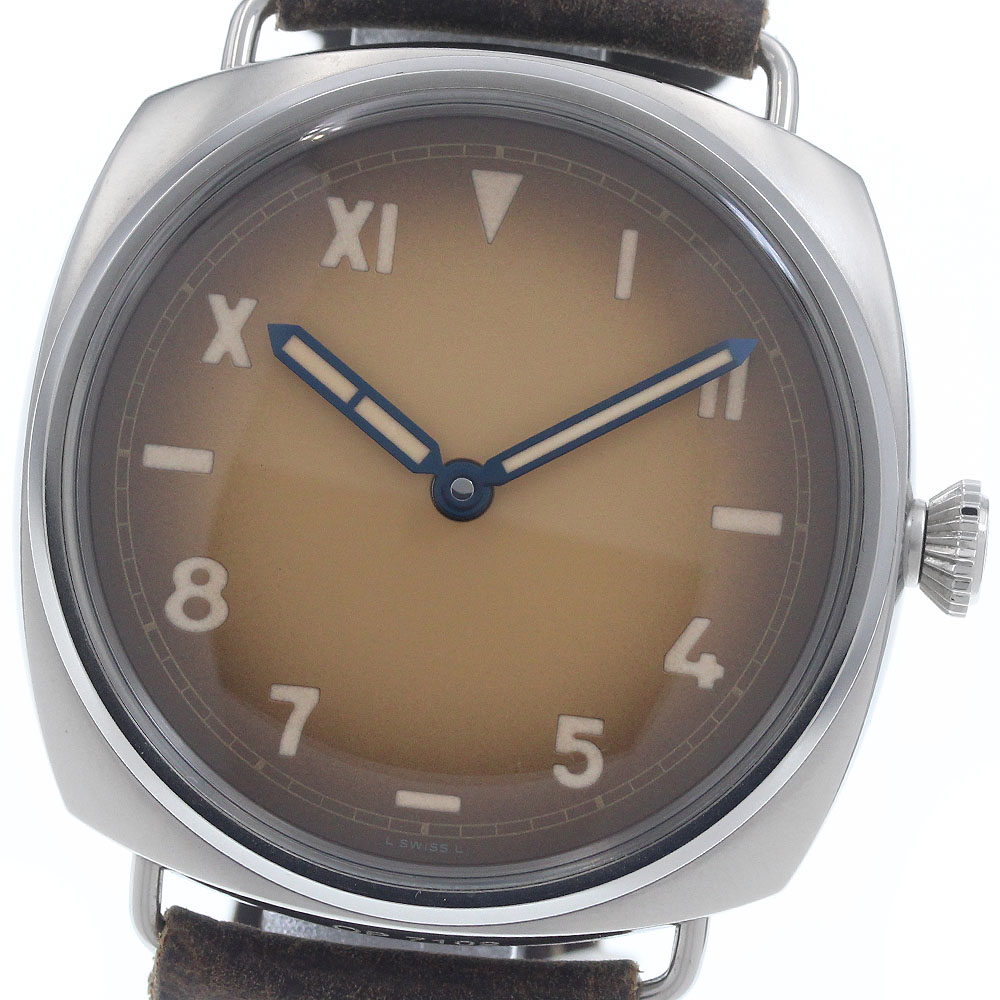パネライ PANERAI PAM00931 ラジオ受信機食用粉 黄金州 手一巻き メンズ 箱・御墨付き付き添い人_961539【中古】