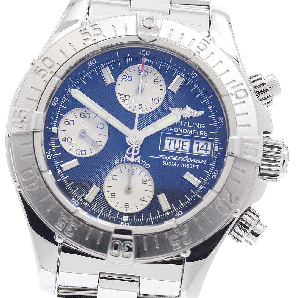 ブライト輪っか BREITLING A13340 百貨店綿津見 クロノグラフ 自動小銃一巻き メンズ 良品 お墨付き付き添い人_962433【中古】