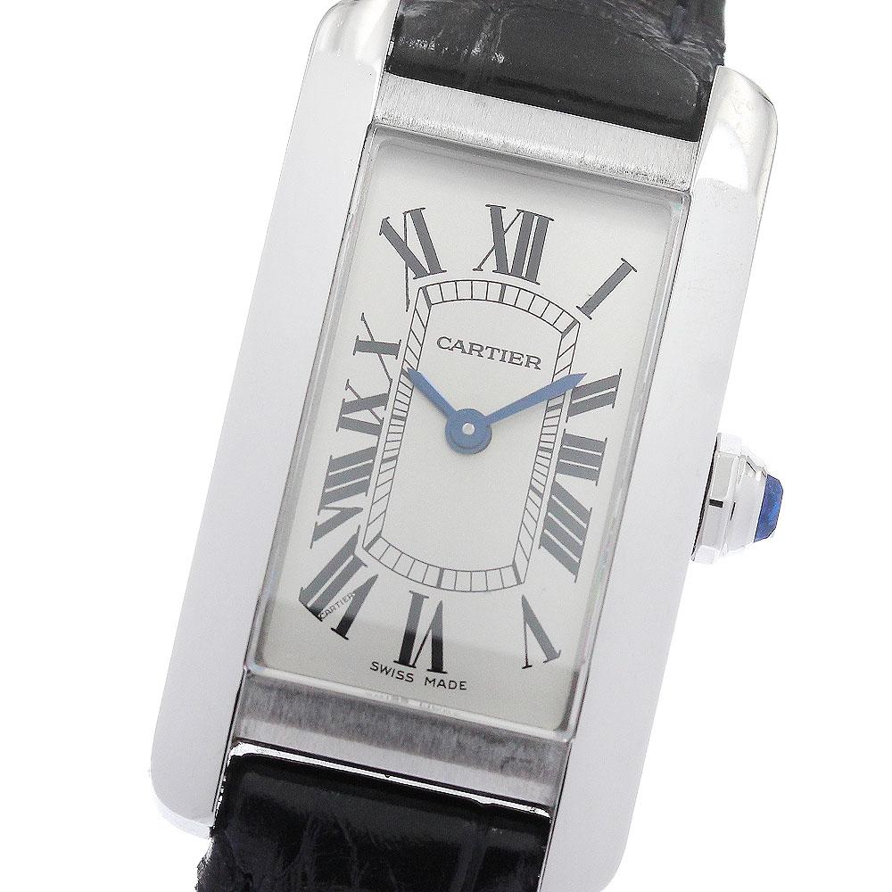 カルティエ CARTIER WSTA0016 貯蔵タンクアメリカンSM 石英 レディース お墨付き付き添い人_960410【中古】