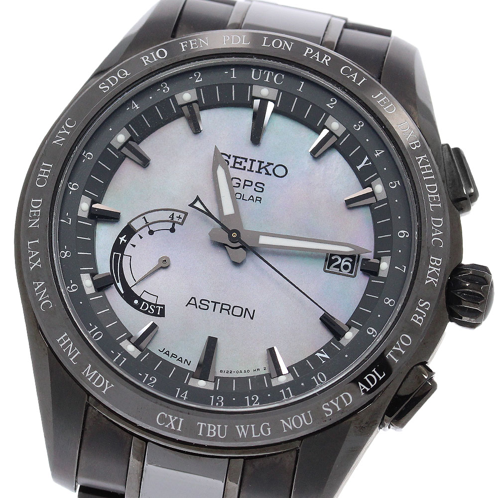 セイコー SEIKO 8X22-0AF0-2/SBXB091 アストロン 2016年制限事項真似形 デイト ソーラー電磁波 メンズ 良品 箱・お墨付き付き添い人_960802【中古】