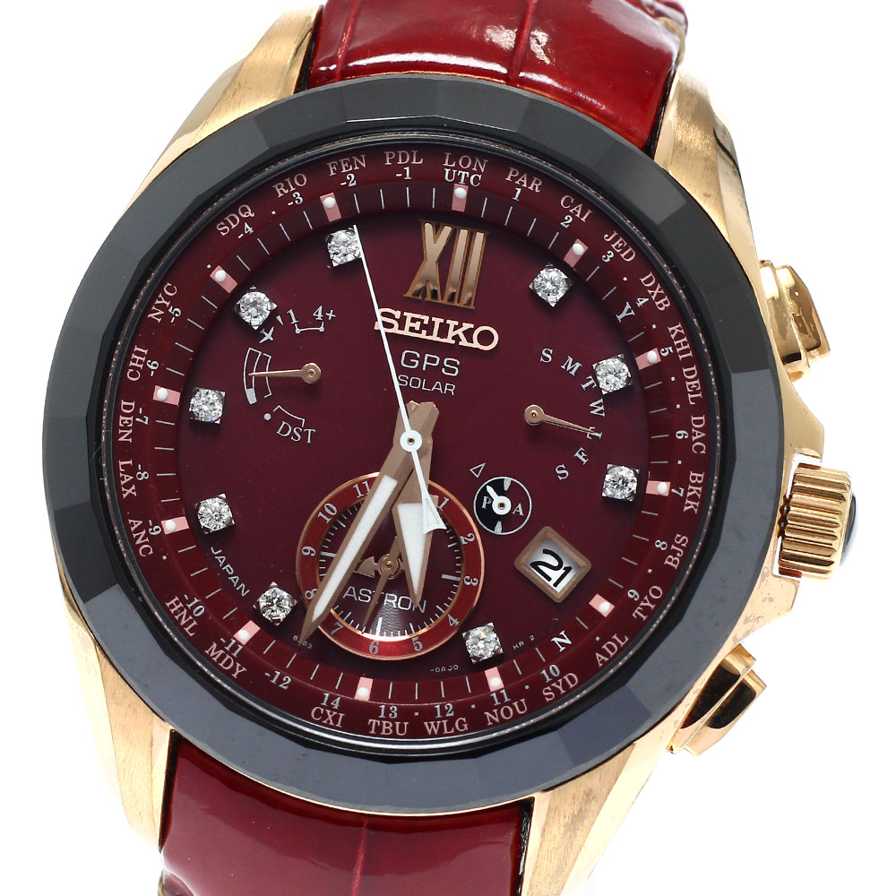 セイコー SEIKO SBXB080/8X53-0AM0-2 アストロン 9P金剛石 GPS 500本押さえる ソーラー電磁波 メンズ 良品 _961483【中古】