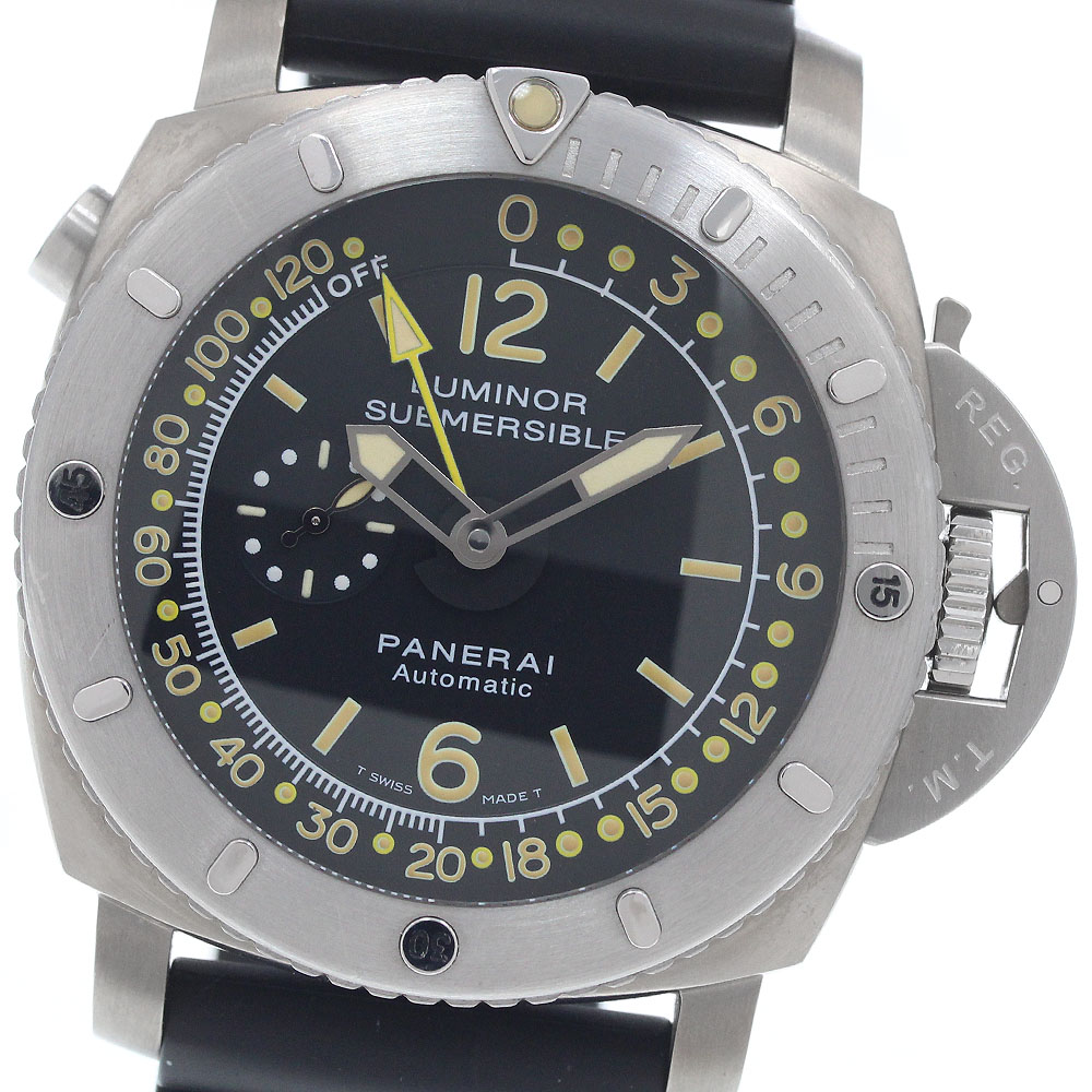 パネライ PANERAI PAM00193 ルミノール サブマーシブル デプスゲージ スモールセコンド 自動巻き メンズ 良品 保証書付き_962046【中古】｜CLOSER
