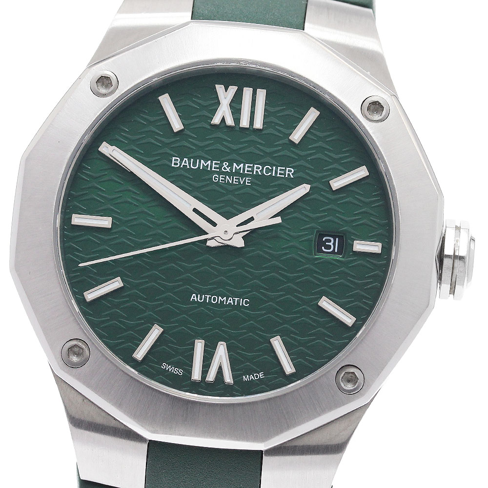 ボーム＆メルシェ Baume \u0026 Mercier M0A10618 リビエラ デイト 自動小銃一巻き メンズ 良品 お墨付き付き添い人_962047【中古】