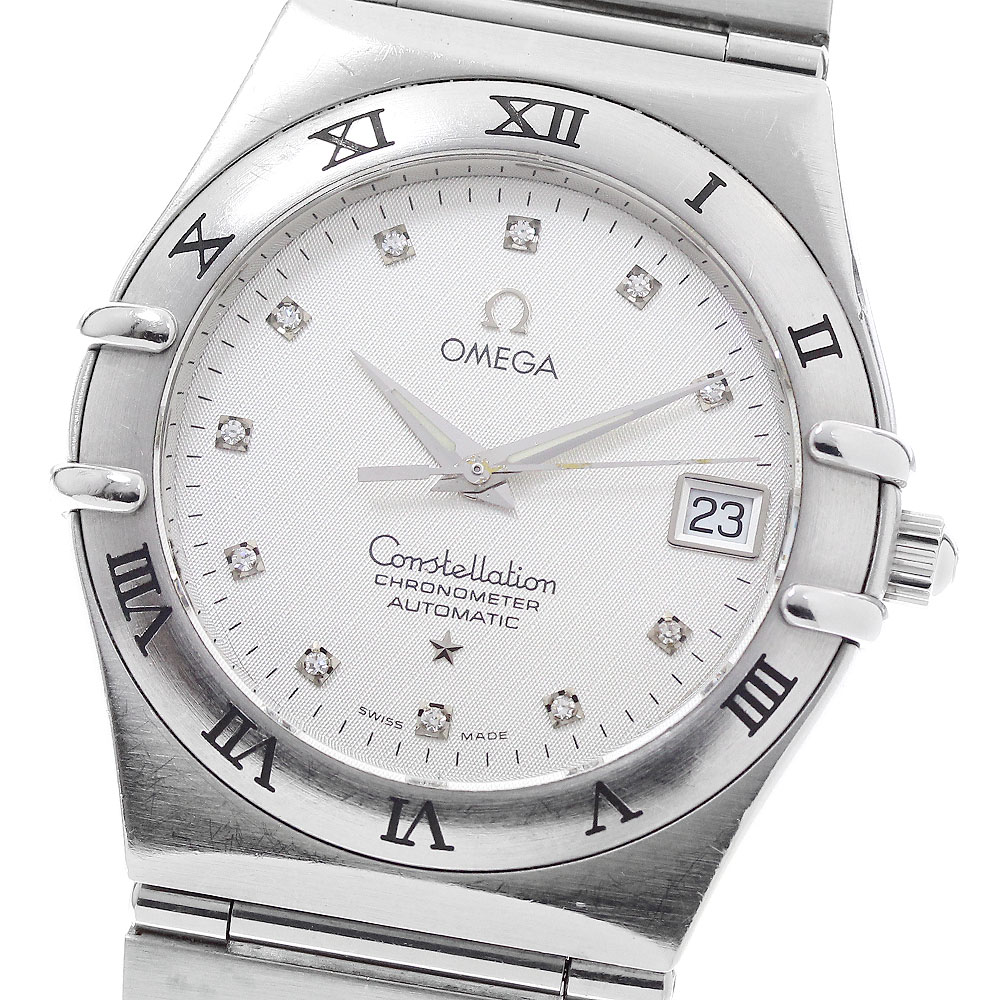 ゼロ OMEGA 1502.35 コンステレーション 11P金剛石 デイト 自動小銃一巻き メンズ _957108【中古】