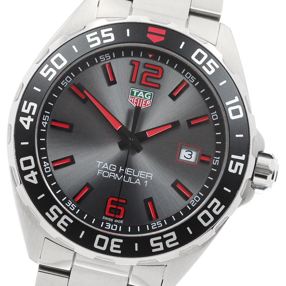 タグホイヤー TAG HEUER WAZ1018.BA0842 フォーミュラー1 赤いこと総目録 石英 メンズ 美品 箱・お墨付き付き添い人_960076【中古】
