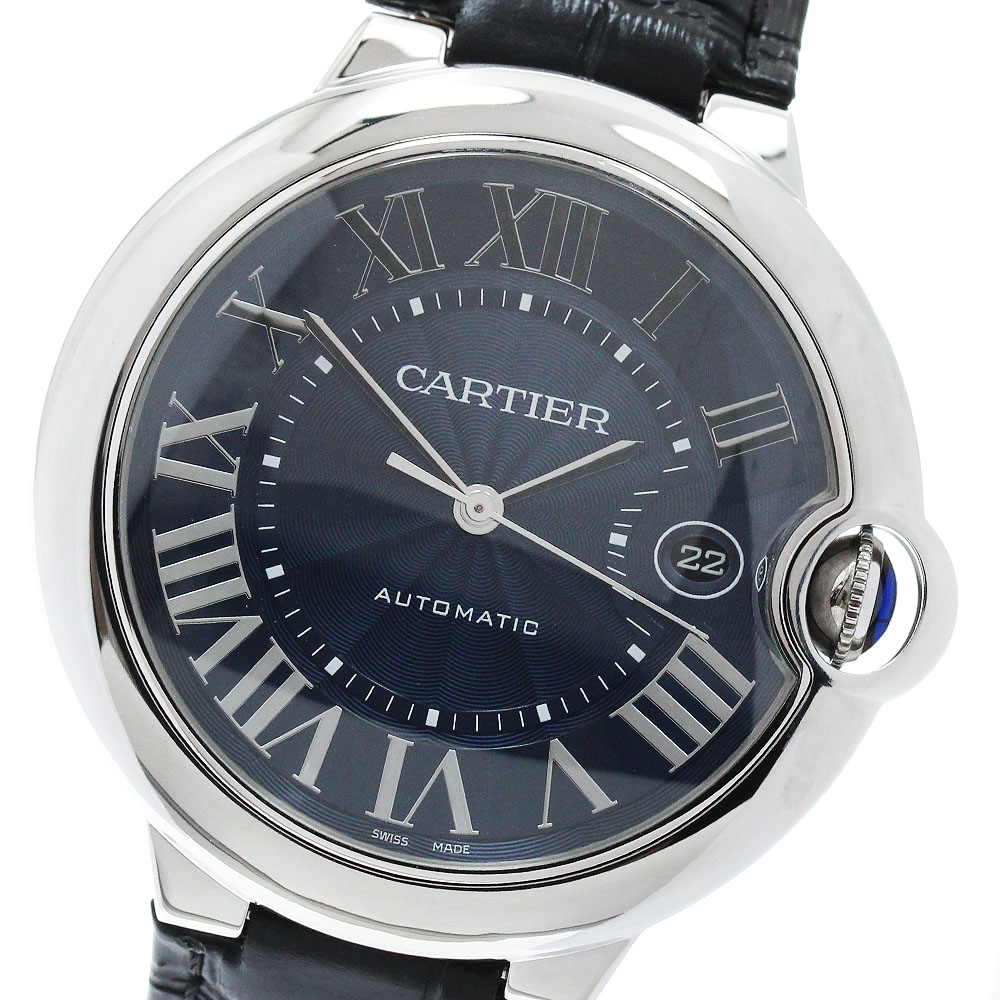 カルティエ CARTIER WSBB0025 バロン青碧 デイト 自動小銃一巻き メンズ 良品 お墨付き付き添い人_961764【中古】