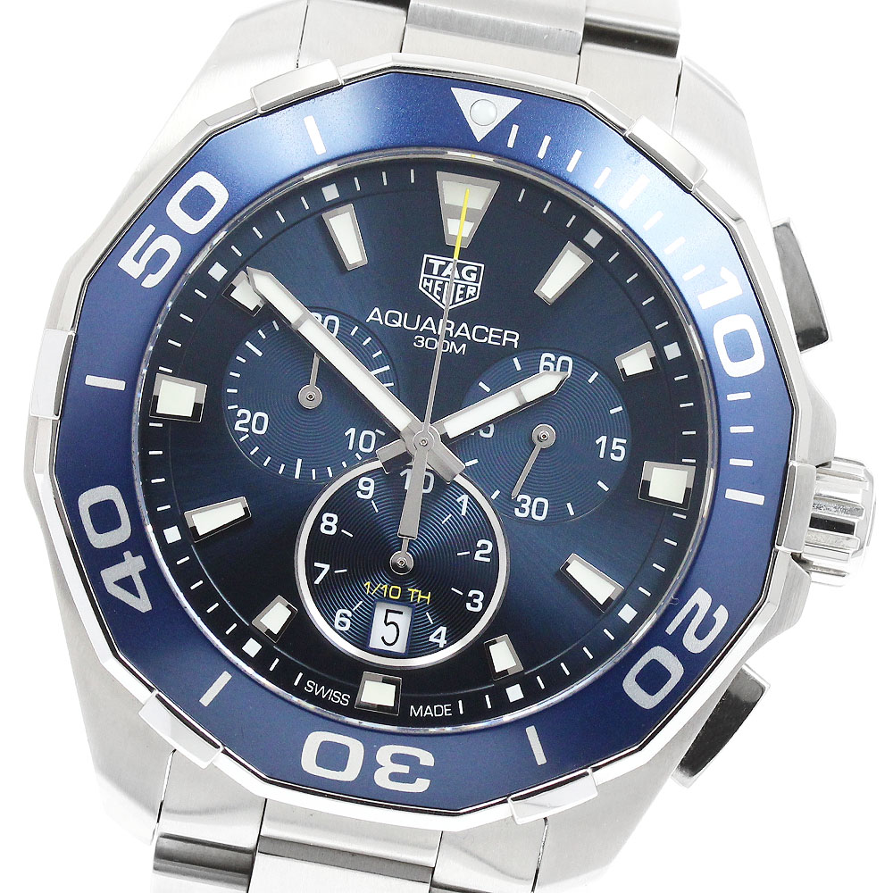 タグホイヤー TAG HEUER CAY111B.BA0927 アクアレーサー クロノグラフ デイト 石英 メンズ 良品 箱・御墨付き付き添い人_962287【中古】