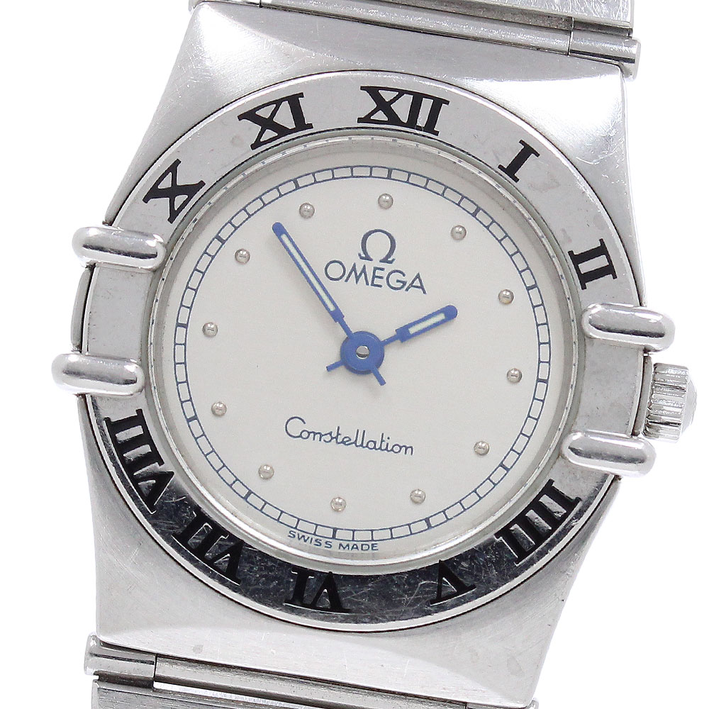ゼロ OMEGA 1570.30 コンステレーション フラットベゼル 石英 レディース _961772【中古】