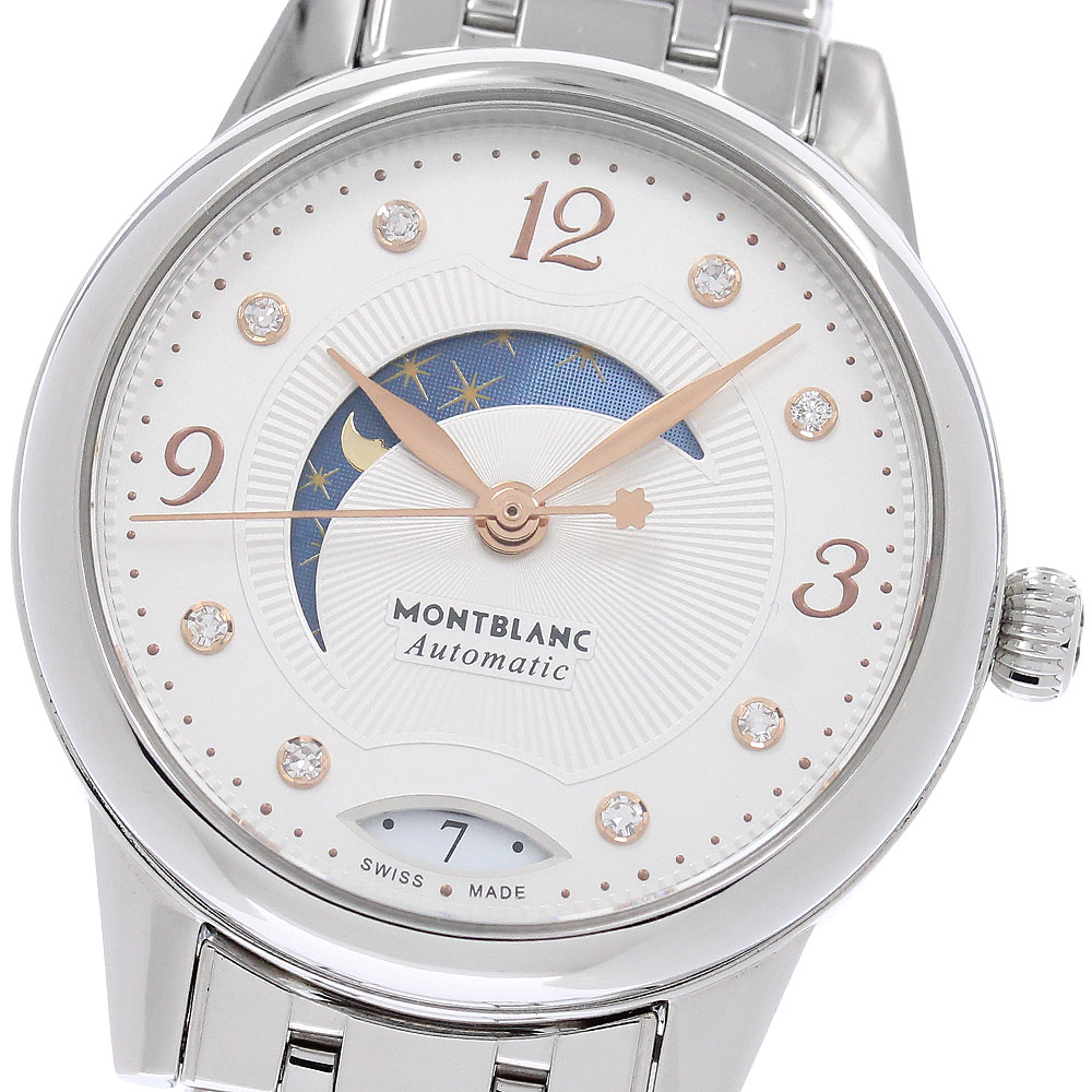 モンブラン MONTBLANC 119934 ボエム 恒星日＆ナイト爵 8P金剛石 自動小銃一巻き レディース 良品 _962523【中古】