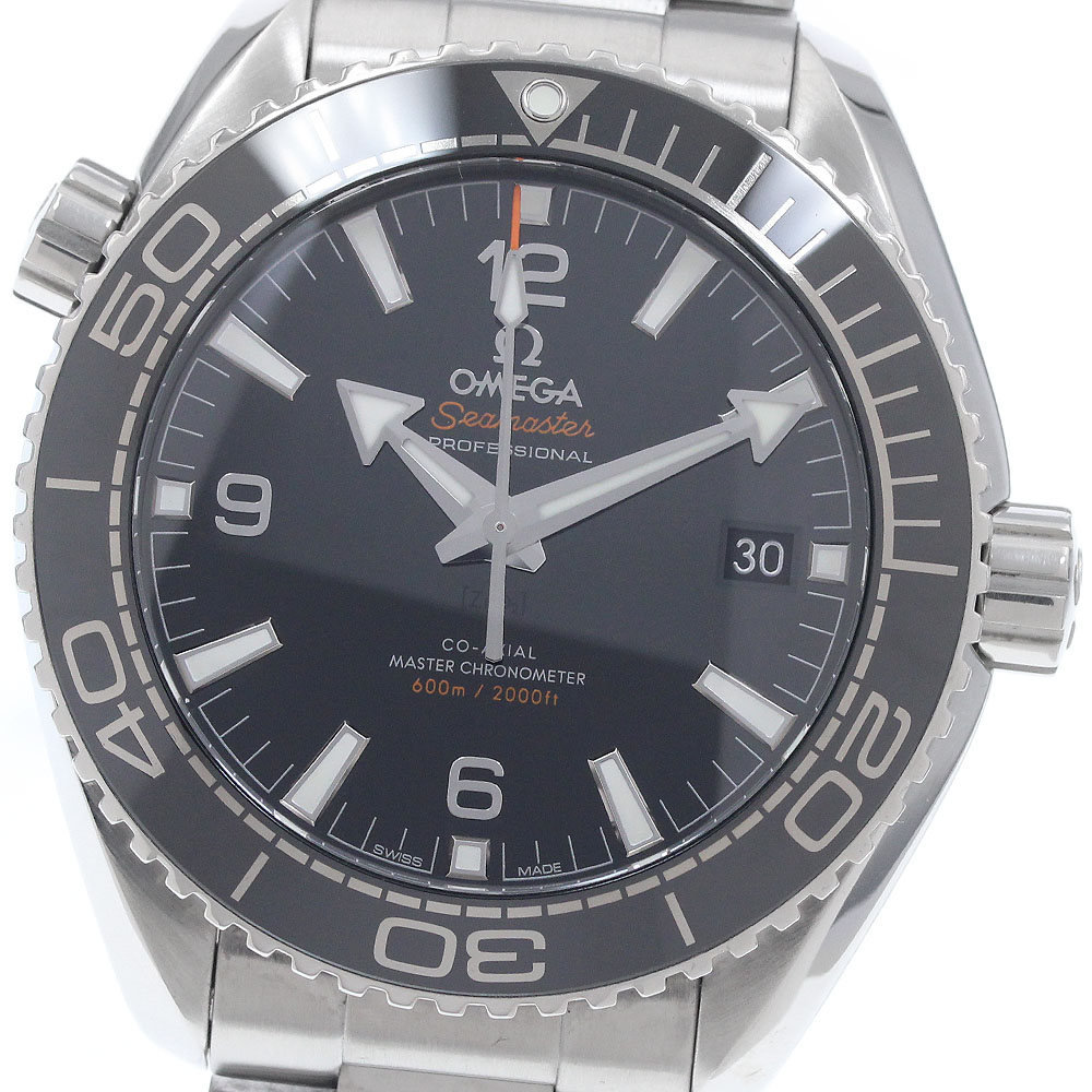 ゼロ OMEGA 215.30.44.21.01.001 シーマスター プラネットオーシャン 600M お師匠さんクロノメーター 自動小銃一巻き メンズ お墨付き付き添い人_901172【中古】