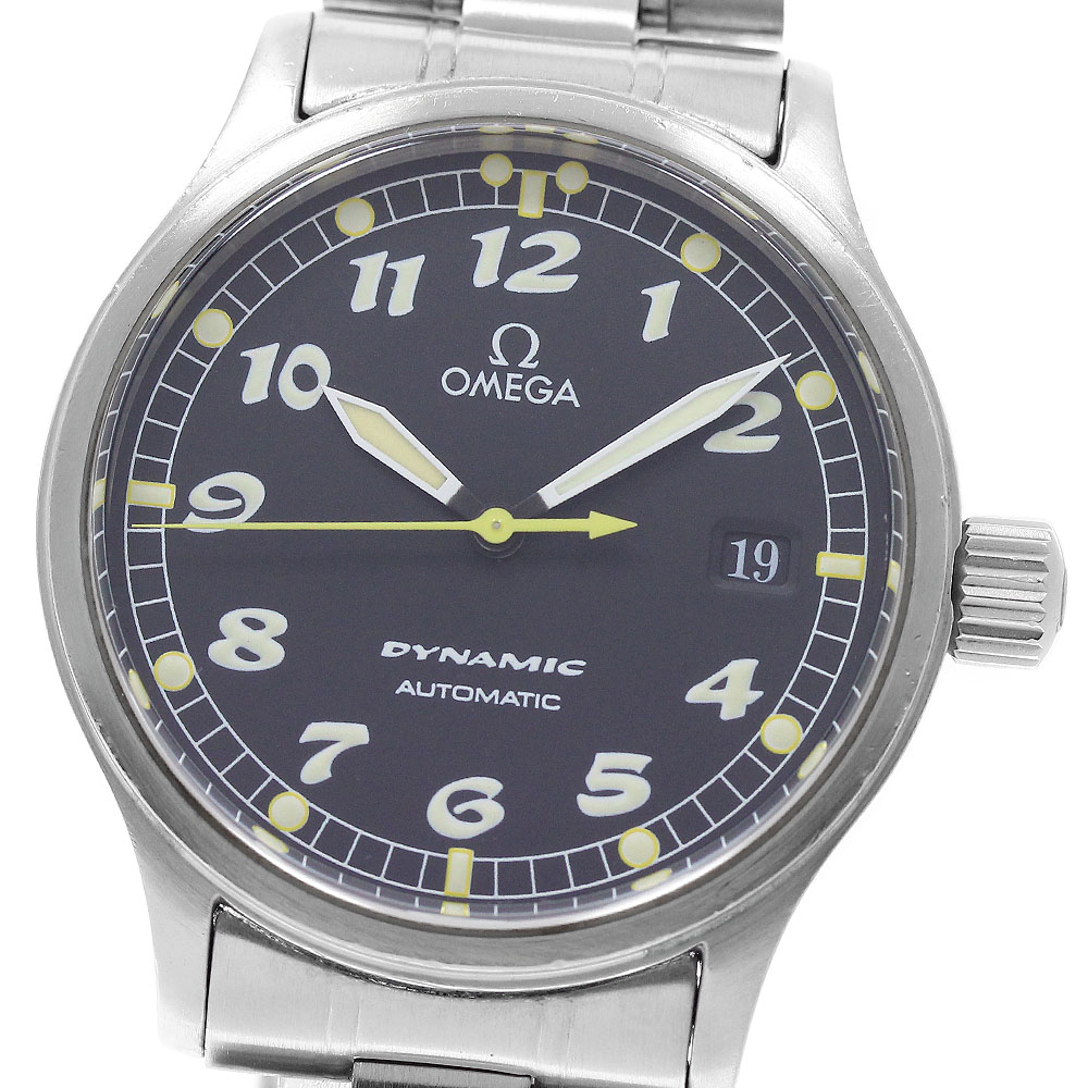 ゼロ OMEGA 5200.50 活動的 デイト 自動小銃一巻き メンズ _954800【中古】
