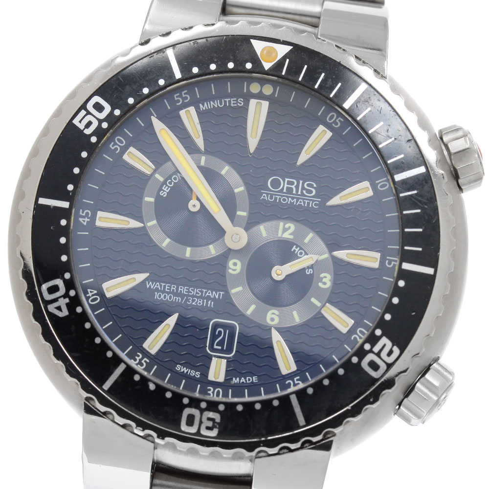 オリス ORIS 01 649 7610 7164 制御機 マイスタータオハー デイト スモール秒 自動小銃一巻き メンズ 箱・お墨付き付き添い人_955539【中古】