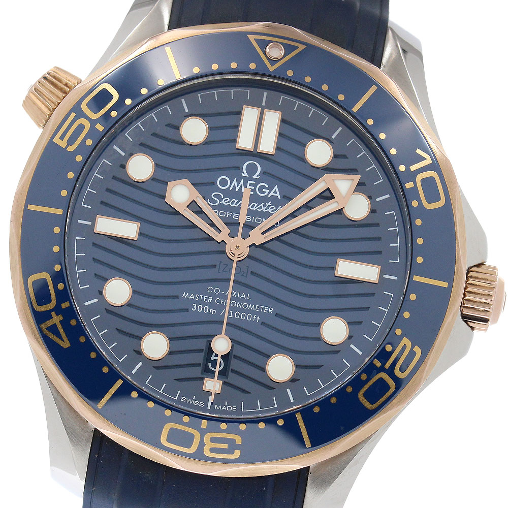 ゼロ OMEGA 210.22.42.20.03.002 シーマスター ダイバー300M デイト 自動小銃一巻き メンズ 良品 お墨付き付き添い人_957935【中古】