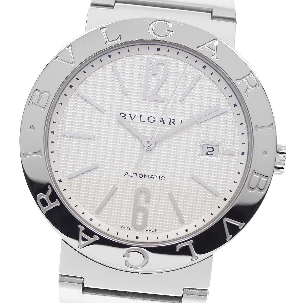 ブル小峡谷 BVLGARI BB42SS ブルガリブルガリ デイト 自動小銃一巻き メンズ _959594【中古】