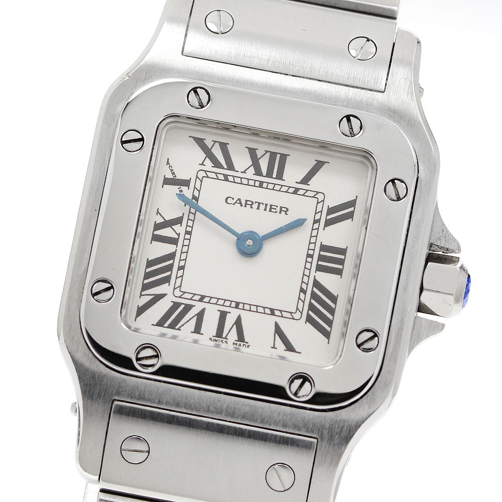 カルティエ CARTIER W20056D6 サントスガルベ SM 石英 レディース 良品 _960322【中古】