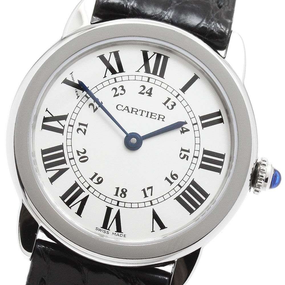 カルティエ CARTIER W6700155 ロンドソロ SM 石英 レディース 良品 お墨付き付き添い人_960876【中古】